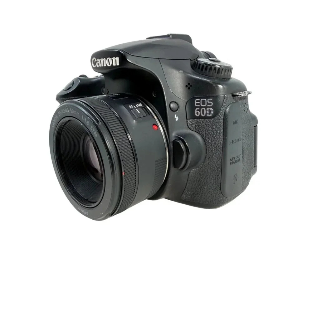 Canon EOS 60D 18.1MP Digital DSLR Camera - 2 Lenses - 3 Batteries - Tested/Works